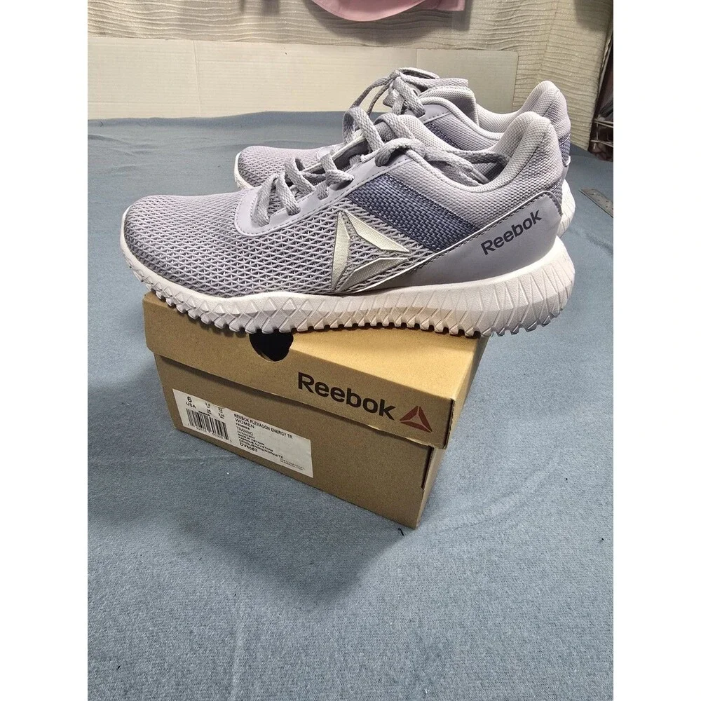 Reebok Flexagon Energy  Womens Size 6 Gray Running Walk Shoes Sneakers DV6053